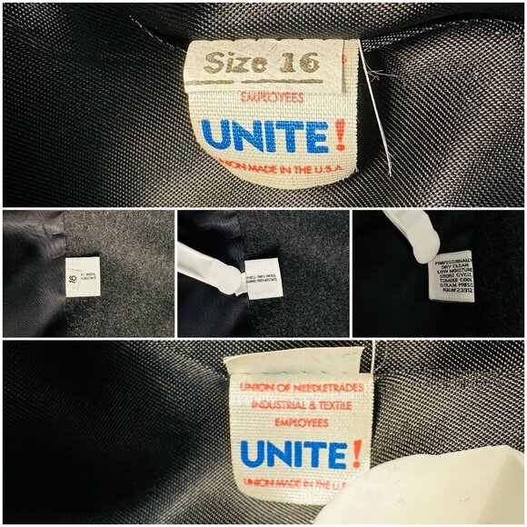 VTG Forecaster of Boston Long Wool Coat Velvet Trim Preppy Old Money Womens 16 B - Picture 10 of 13